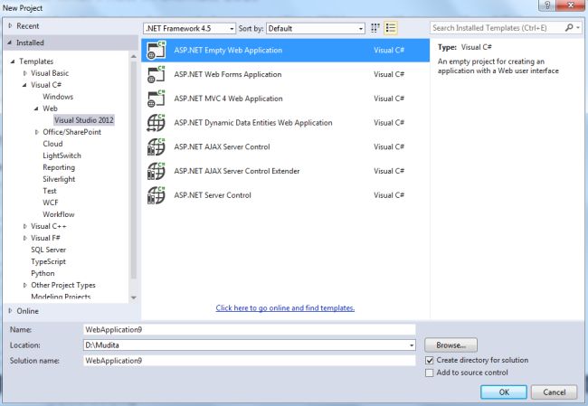 Create Web Application